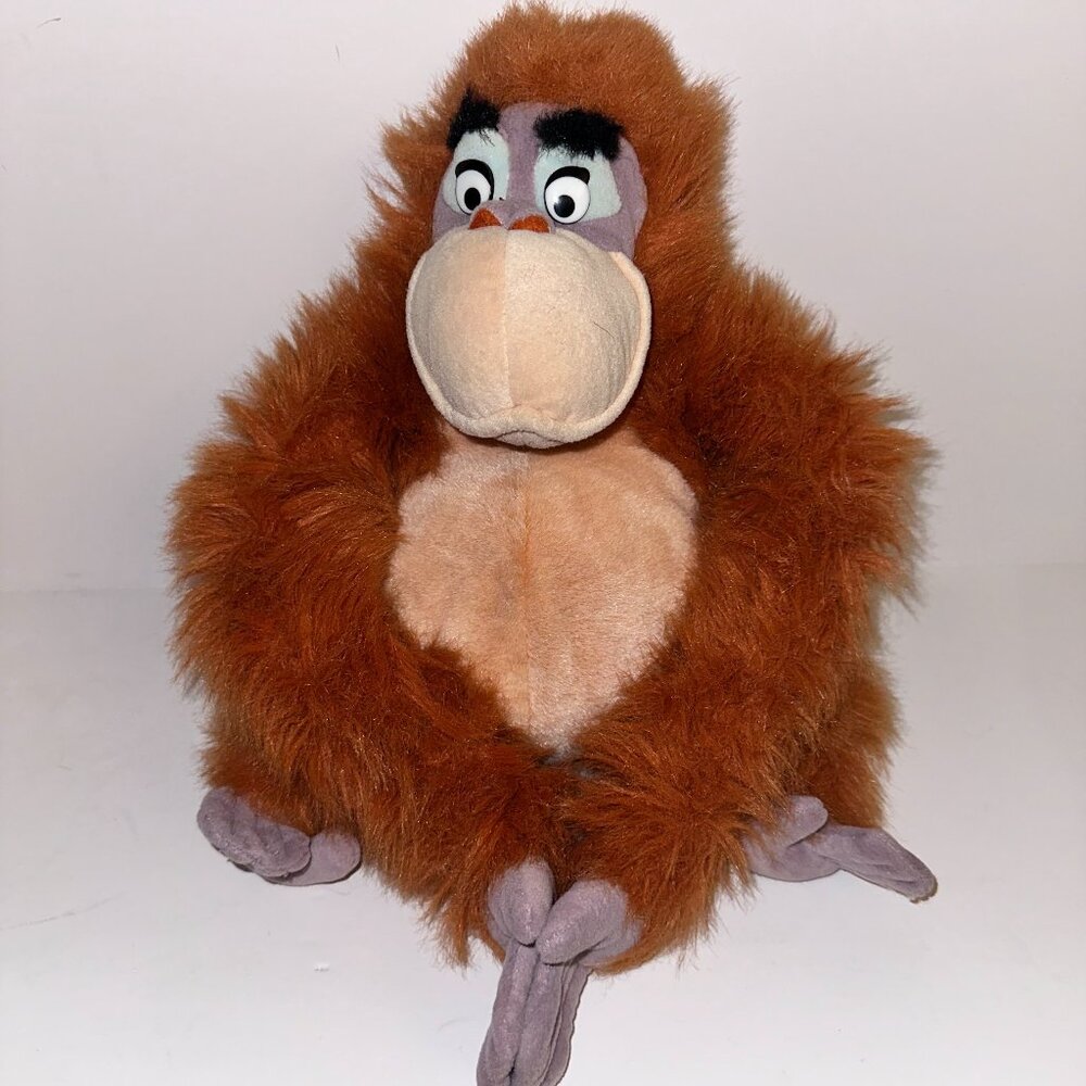 Walt Disney KING LOUIE The Jungle Book Plush Orangutan Monkey Ape Toy VTG 16"!